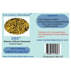 Extract of Brown Seaweed (EBS) 100 capsules x 600mg