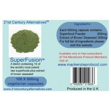 SuperFusion (Mixed anti aging supplements & superfoods + EBS total 100 capsules  x 600mg